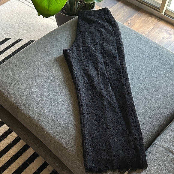 J. Crew Black Lace Cropped Pants - Picture 13 of 13